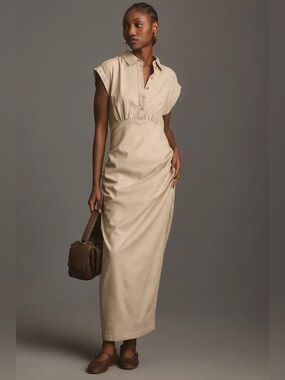 atsu halter ruched maxi dress Anthropologie | Dresses | Nwt Yelena dress